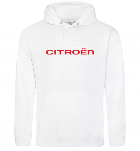 Жіноча толстовка (худі) Citroen напис Білий фото