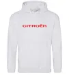 Жіноча толстовка (худі) Citroen напис Сірий меланж фото