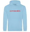 Женская толстовка (худи) Citroen напис Голубой фото