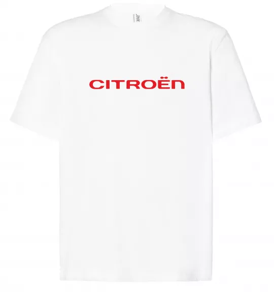 Футболка Оверсайз Citroen напис Белый фото