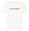Футболка Оверсайз Citroen напис Белый фото