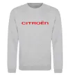 Свитшот Citroen напис Серый меланж фото