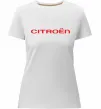 Жіноча преміум футболка Citroen напис Білий фото