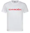 Чоловіча футболка Citroen напис Білий Чоловіча футболка Citroen напис Білий фото