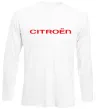 Лонгслів Citroen напис Білий фото