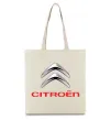 Еко-сумка Citroen logo Бежевий фото