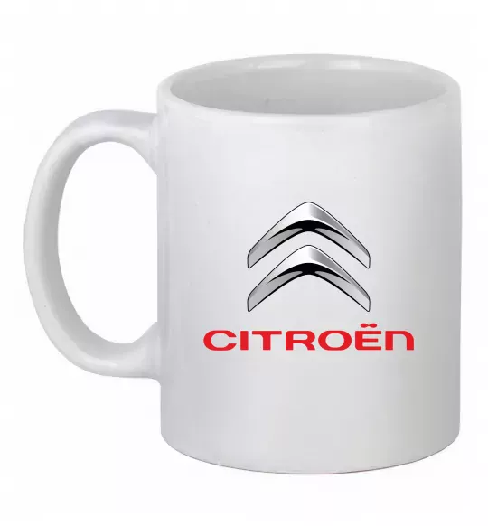Чашка керамическая Citroen logo Белый фото