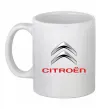 Чашка керамическая Citroen logo Белый фото