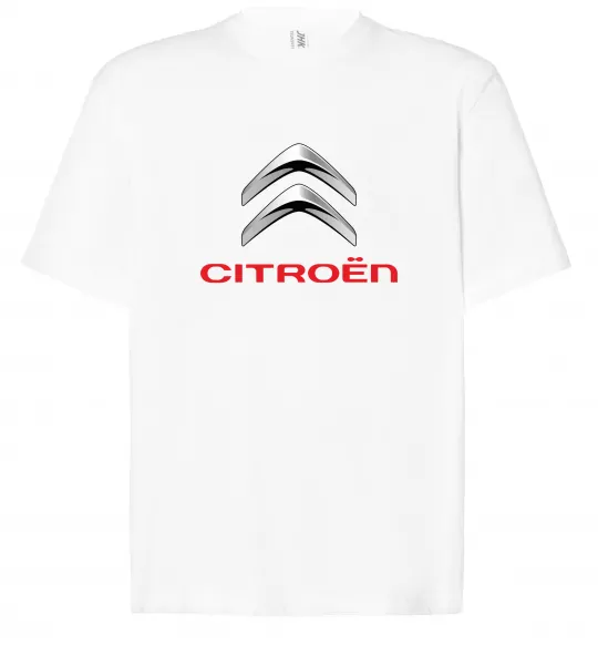 Футболка Оверсайз Citroen logo Білий фото