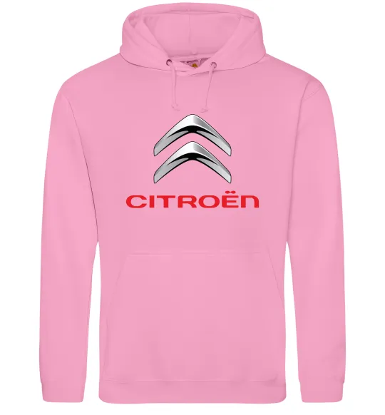 Мужская толстовка (худи) Citroen logo Розовый фото