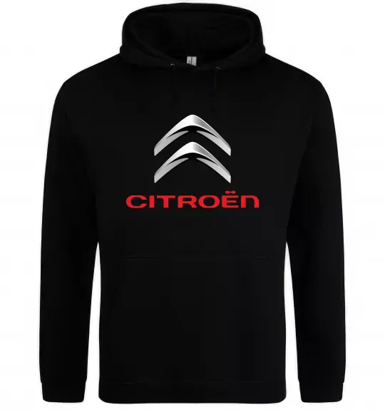 Чоловіча толстовка (худі) Citroen logo Чорний фото