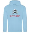 Мужская толстовка (худи) Citroen logo Голубой фото