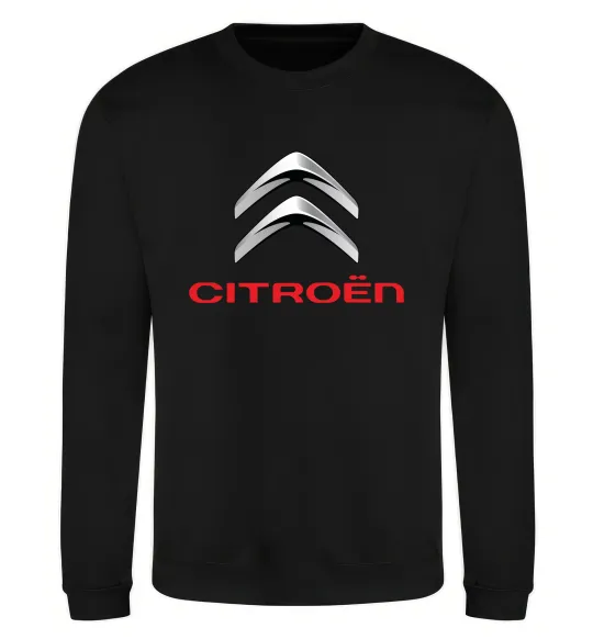 Свитшот Citroen logo Черный фото
