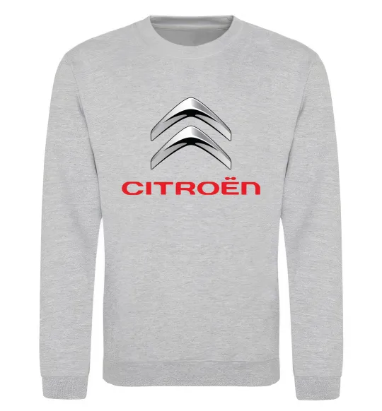 Свитшот Citroen logo Серый меланж фото