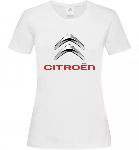 Женская футболка Citroen logo Белый фото