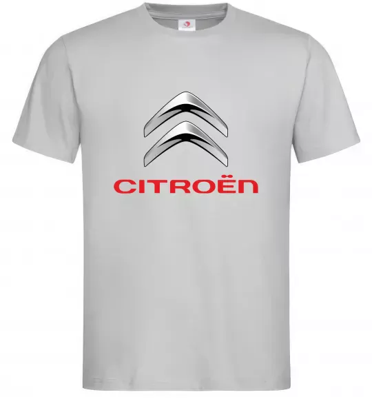 Чоловіча футболка Citroen logo Сірий фото