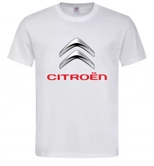 Чоловіча футболка Citroen logo Білий фото