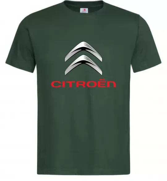 Чоловіча футболка Citroen logo Темно-зелений фото