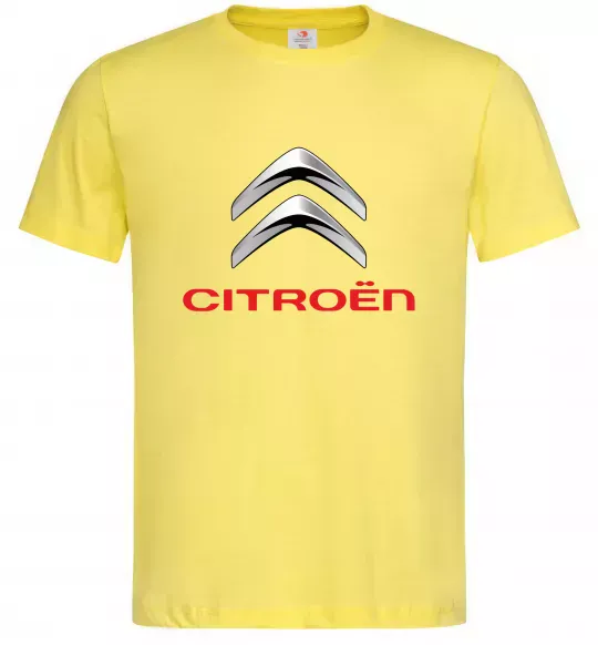 Чоловіча футболка Citroen logo Лимонний фото