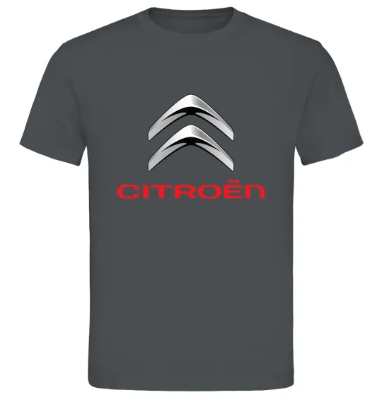 Чоловіча футболка Citroen logo Графіт фото