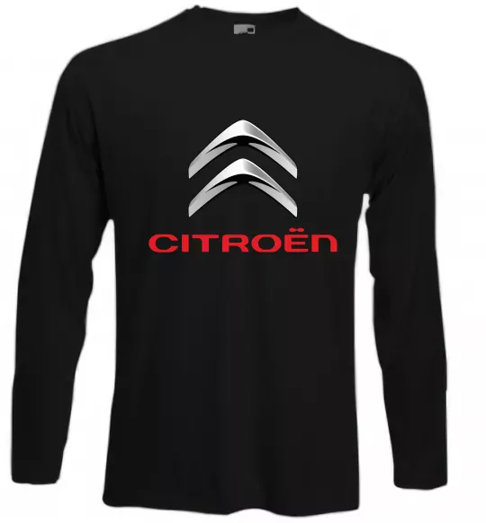 Лонгслів Citroen logo Чорний фото