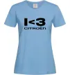 Жіноча футболка I <3 Citroen Блакитний фото