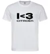 Чоловіча футболка I <3 Citroen Білий Чоловіча футболка I <3 Citroen Білий фото