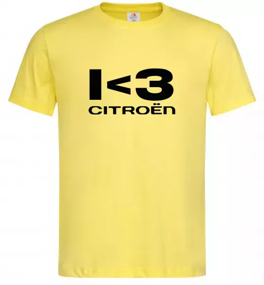 Чоловіча футболка I <3 Citroen Лимонний фото