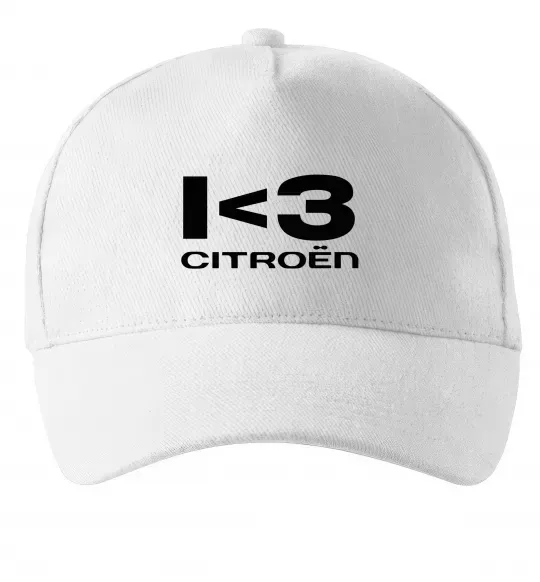 Кепка I <3 Citroen Белый фото