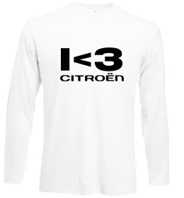 Лонгслів Citroen logo Білий фото