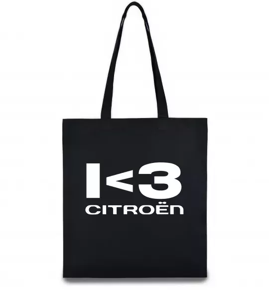 Эко-сумка I <3 Citroen Черный фото