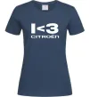 Жіноча футболка I <3 Citroen Темно-синій фото