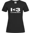 Жіноча футболка I <3 Citroen Чорний фото