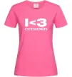 Жіноча футболка I <3 Citroen Яскраво-рожевий фото