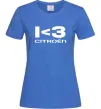 Жіноча футболка I <3 Citroen Яскраво-синій фото