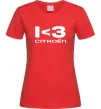 Жіноча футболка I <3 Citroen Червоний фото