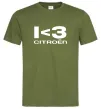 Чоловіча футболка I <3 Citroen Оливковий Чоловіча футболка I <3 Citroen Оливковий фото