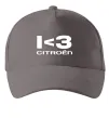 Кепка I <3 Citroen Сірий фото