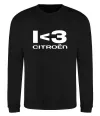 Світшот I <3 Citroen Чорний фото
