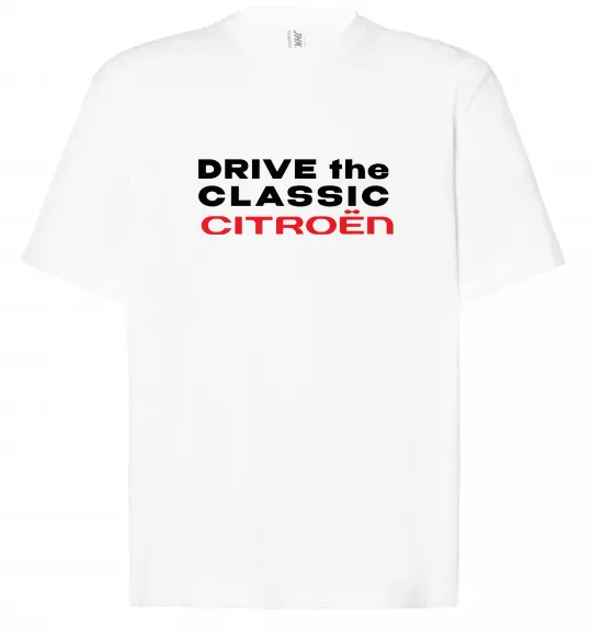 Футболка Оверсайз Drive the classic Citroen Білий фото