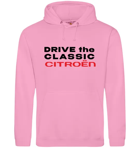 Мужская толстовка (худи) Drive the classic Citroen Розовый фото