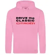 Мужская толстовка (худи) Drive the classic Citroen Розовый фото