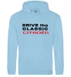 Мужская толстовка (худи) Drive the classic Citroen Голубой фото