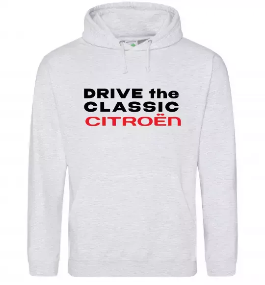 Жіноча толстовка (худі) Drive the classic Citroen Сірий меланж фото
