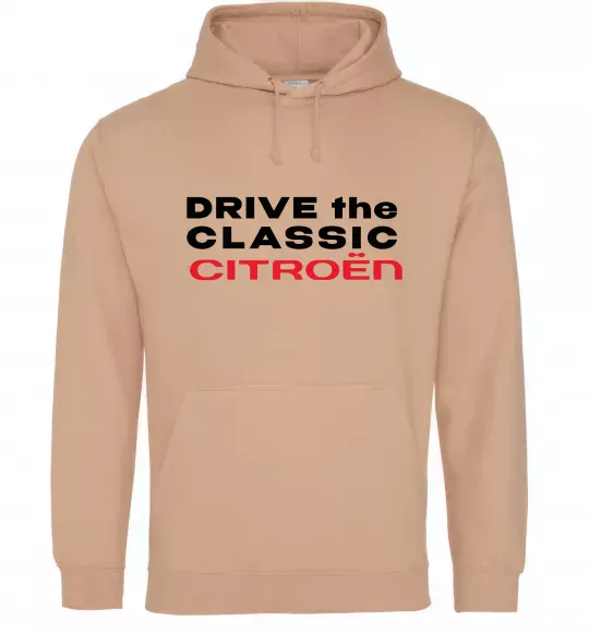 Жіноча толстовка (худі) Drive the classic Citroen Пісочний фото
