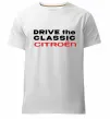Чоловіча преміум футболка Drive the classic Citroen Білий фото