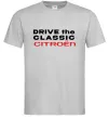 Чоловіча футболка Drive the classic Citroen Сірий Чоловіча футболка Drive the classic Citroen Сірий фото