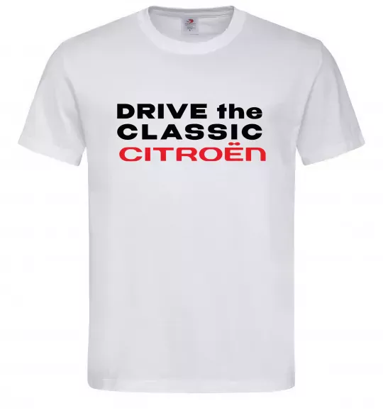 Чоловіча футболка Drive the classic Citroen Білий фото