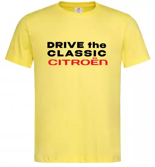 Чоловіча футболка Drive the classic Citroen Лимонний фото