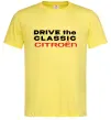 Чоловіча футболка Drive the classic Citroen Лимонний Чоловіча футболка Drive the classic Citroen Лимонний фото